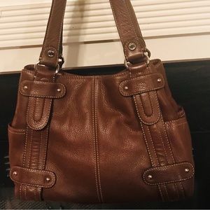 Tignanello medium sized tote/shoulder bag EUC brown